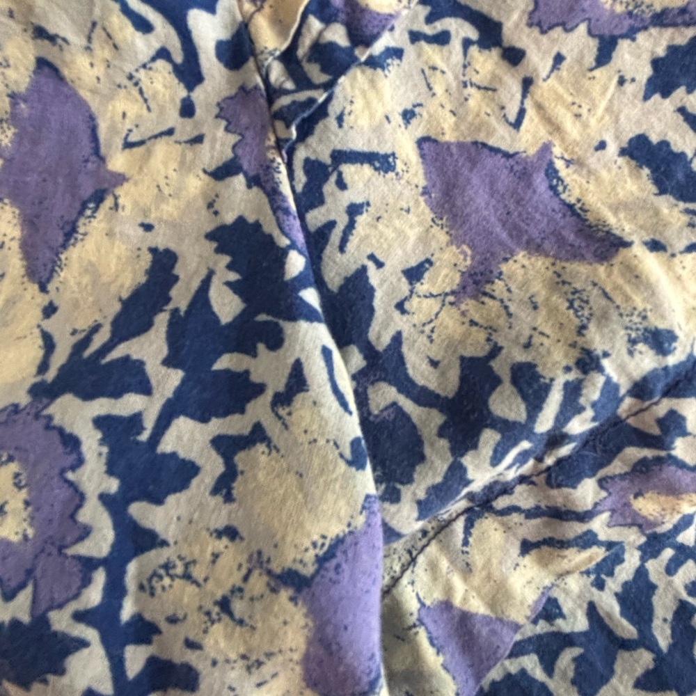 Free People Blue and Purple Floral Crop Top - Picture 6 of 6